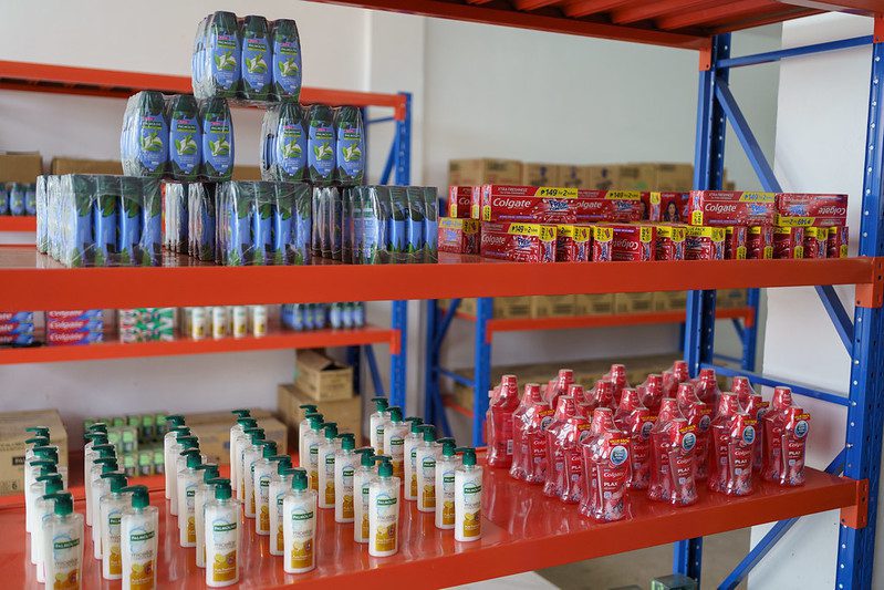 The Nueva Vizcaya Agricultural Terminal, one of the Philippines' largest trading posts for produce. Here, Rise Against Hunger Philippines has set up a small food bank where farmers can barter and trade their surplus vegetables, which might have otherwise gone to waste, for staples like rice, oil, tinned fish, personal hygiene products, and more. (Photo: Rise Against Hunger Philippines/Von Calma)